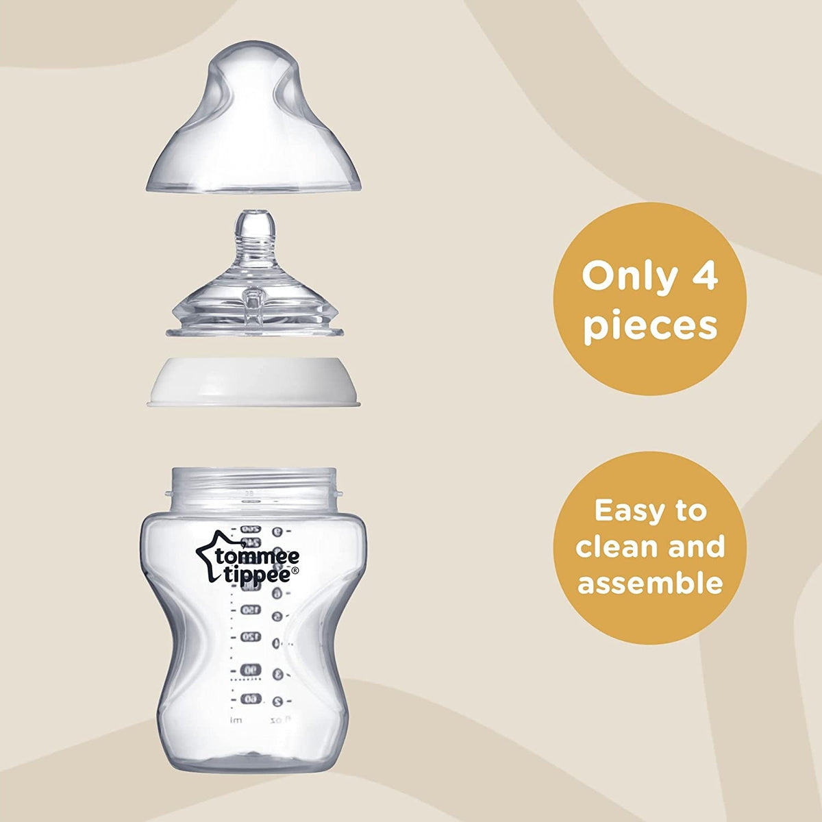 TOMMEE TIPPEE Σετ με 6 μπουκάλια 260ml ΑΝΤΙ-ΚΟΛΙΚ