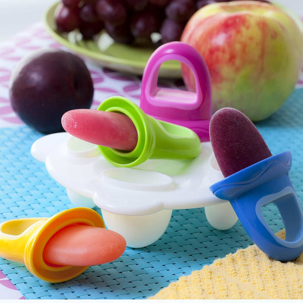 NUBY forma do lodów w kształcie smoczka 2 sztuki + taca do zamrażania
