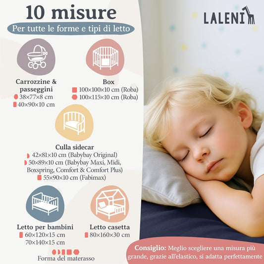 LALENI lagen med elastik til kravlegård 100x115 cm