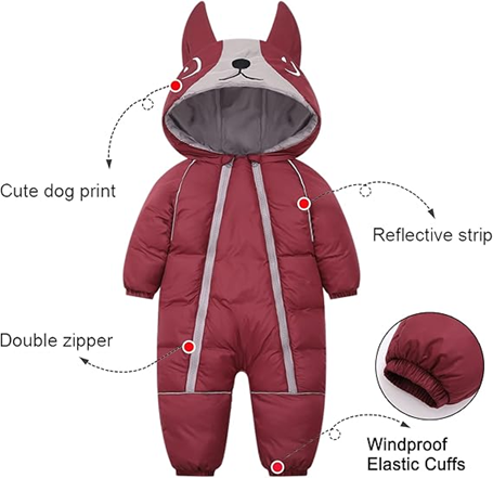 JIAMY zimski kombinezon s kapuco 24-30 msc