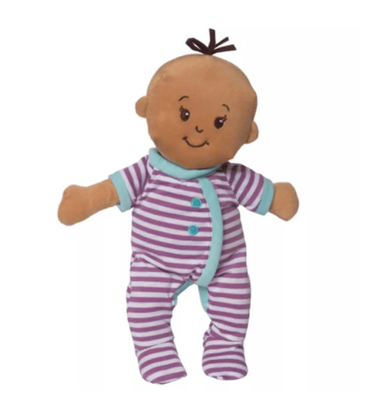 MANHATTAN TOYS Wee Baby Stella muñeca de peluche 27 cm con oso y biberón