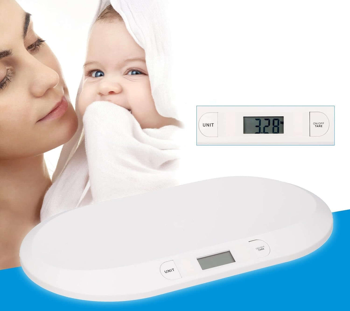 GRUNDIG waga cyfrowa LCD dla dzieci i małych zwierząt do 20 kg