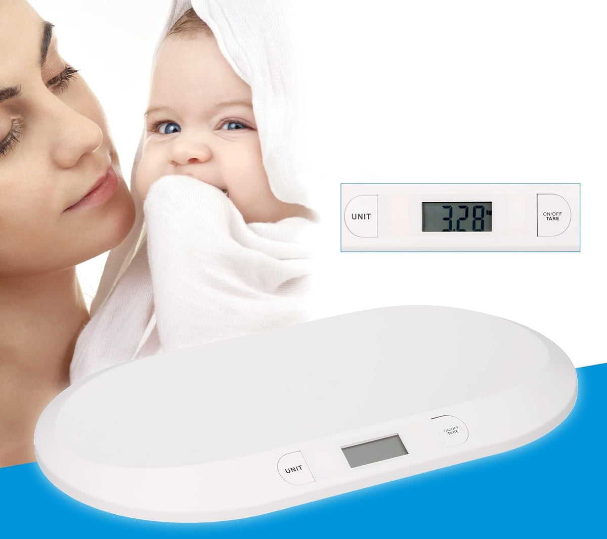 GRUNDIG digitalna LCD-tehtnica za otroke in male živali do 20 kg