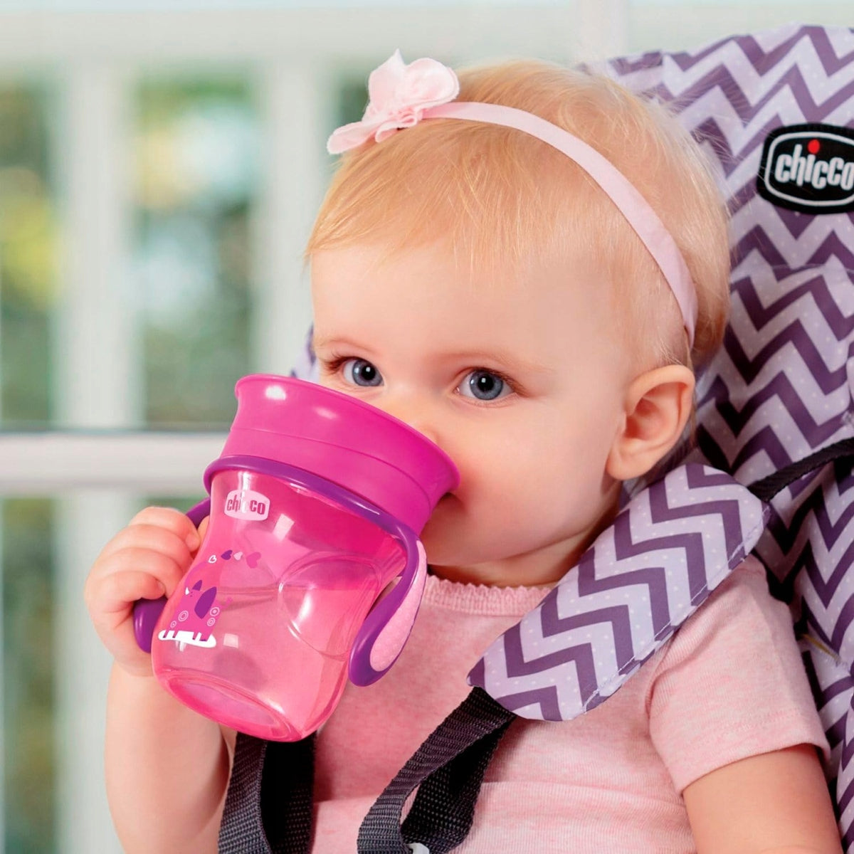 CHICCO Perfect First lonček proti polivanju 200 ml 360° 12 m+