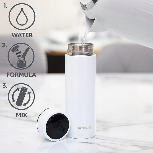 NUBY RapidCool termos raffreddante per la preparazione del latte 240 ml LED