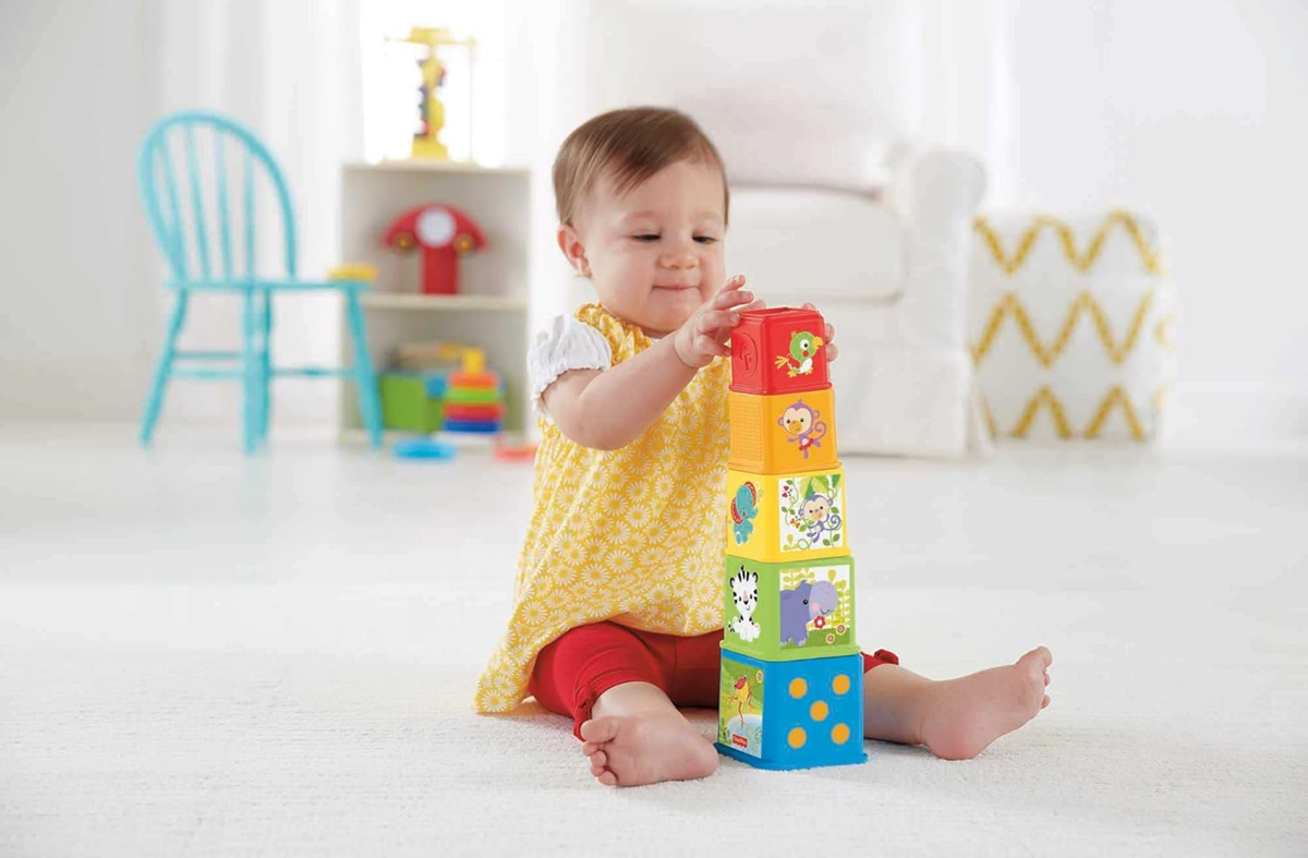 FISHER-PRICE Apila y Descubre Bloques de diferentes tamaños 5 unidades