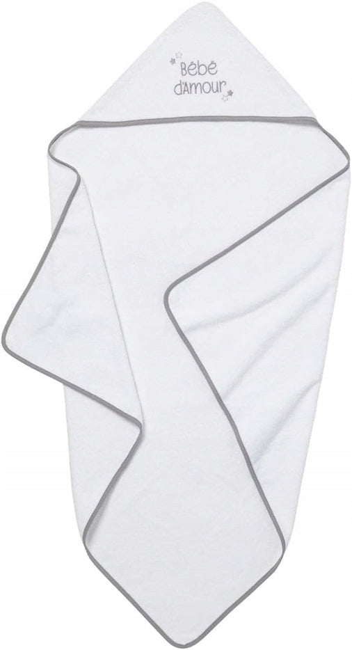 BABYCALIN cape de bain avec capuche 100x100 cm