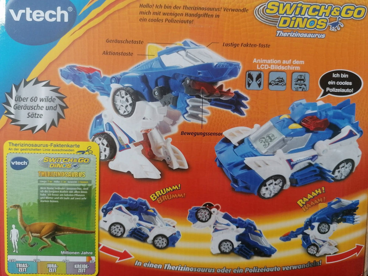 VTECH Switch&Go Dinos TRANSFORMERS limba germană