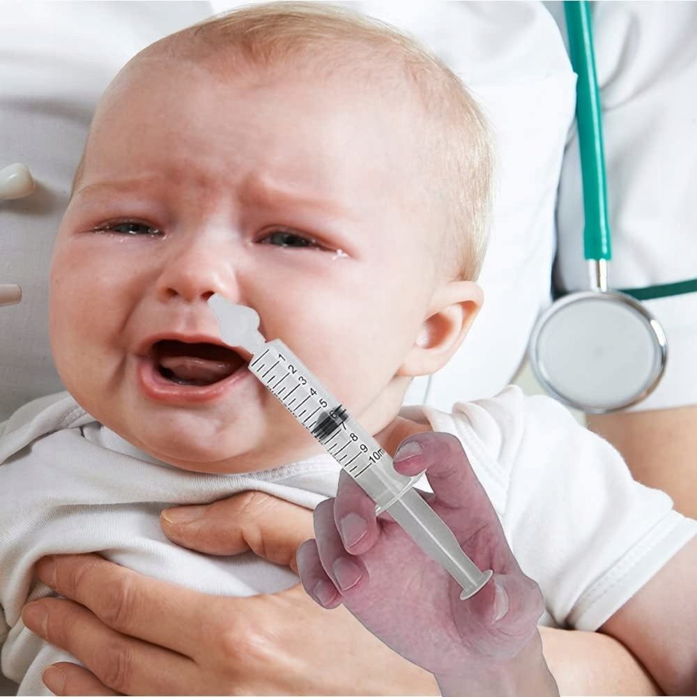 BABY AGE irigator nazal tip seringă, 2 bucăți, 10 ml