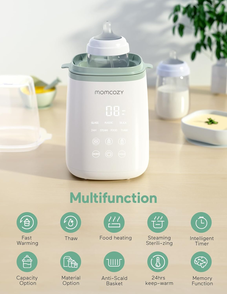 MOMCOZY calientabiberones y tarros 4 en 1 para bebés