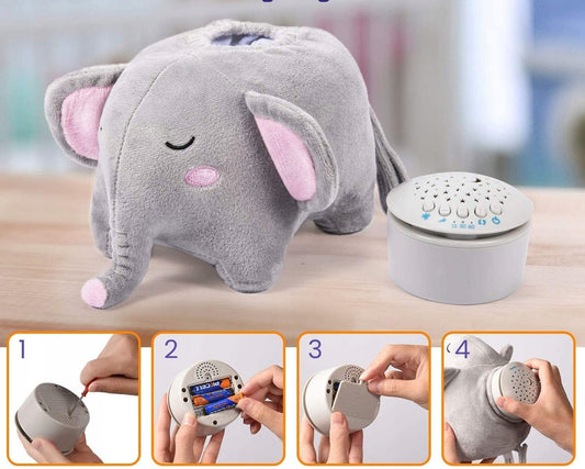 MOMCOZY играчка проектор на звезди 15 мелодии и звуци 13x19 cm СЛОН
