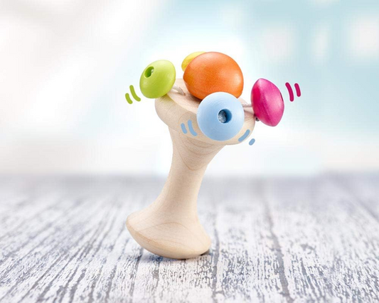 SELECTA Carello drewniany chwytak z grzechotką 5 x 10 cm