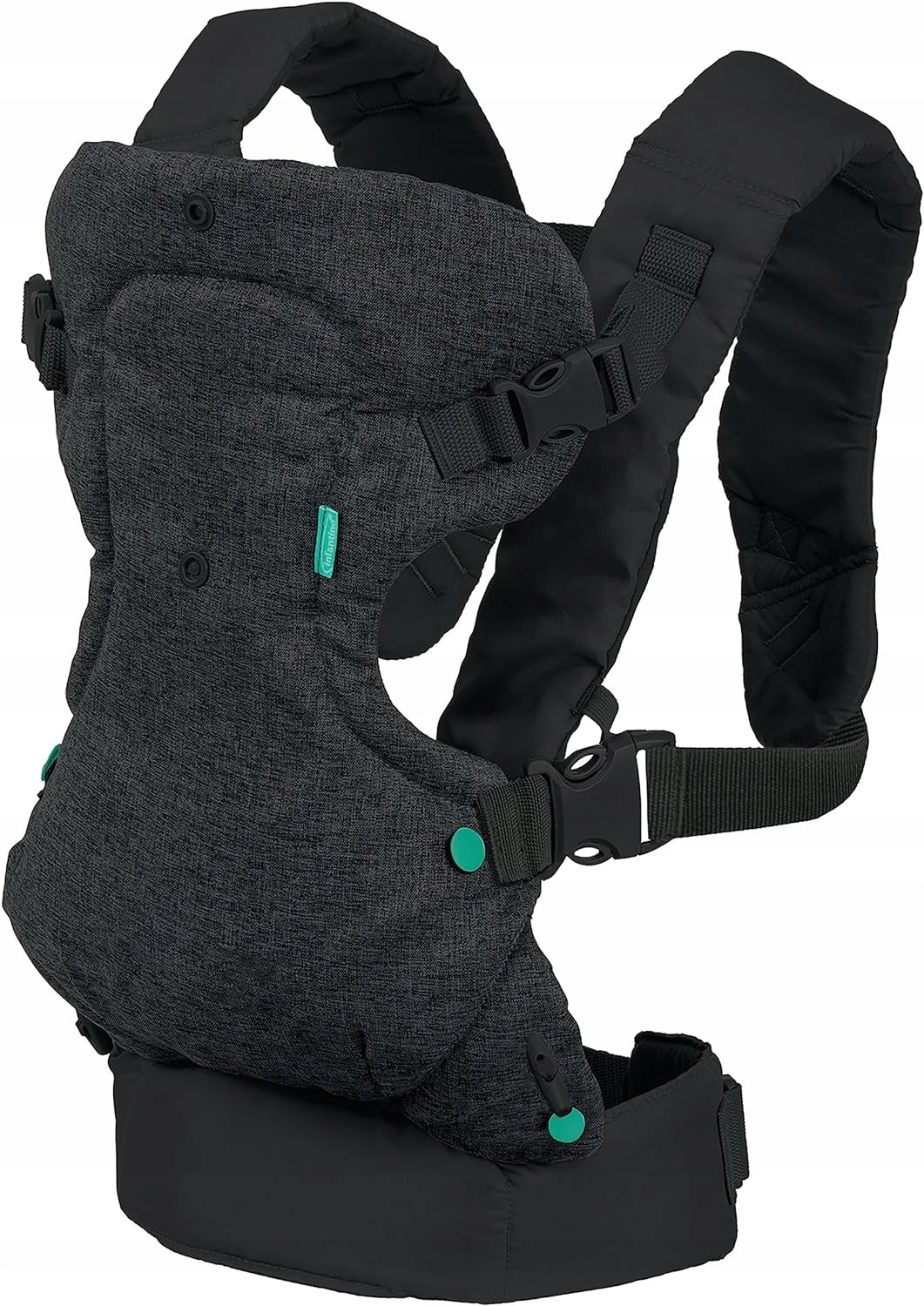 INFANTINO FLIP 4w1 nosidełko ergonomiczne 3,5 - 14,5 kg, czarne nosidło dla dziecka z regulowanymi szelkami