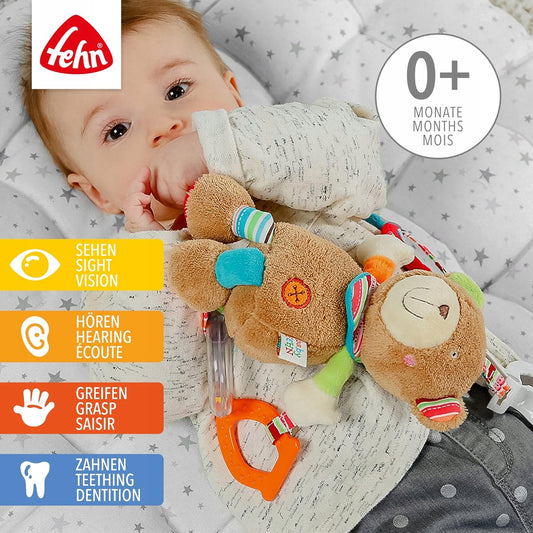 FEHN OSKAR zawieszka z grzechotką i chwytakiem do wózka, fotelika