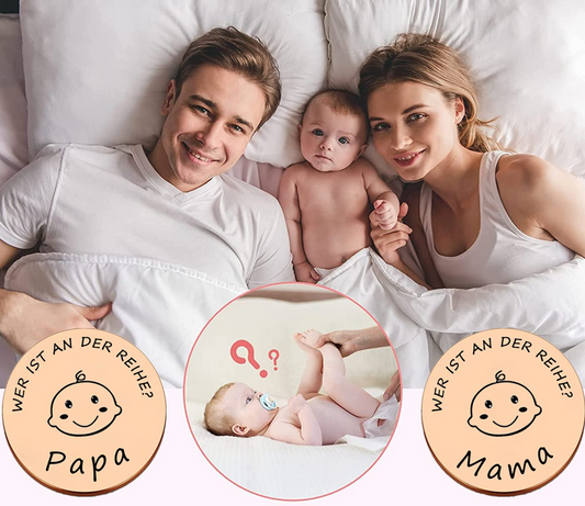 KIYOYI jeklena kovanica za sprejemanje odločitev MAMA ali OČE 3 cm