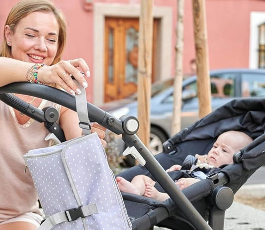 TENDSBABY previjalna podloga PODLOGA ZA PREVIJANJE organizator PRITRDITEV NA VOZIČEK