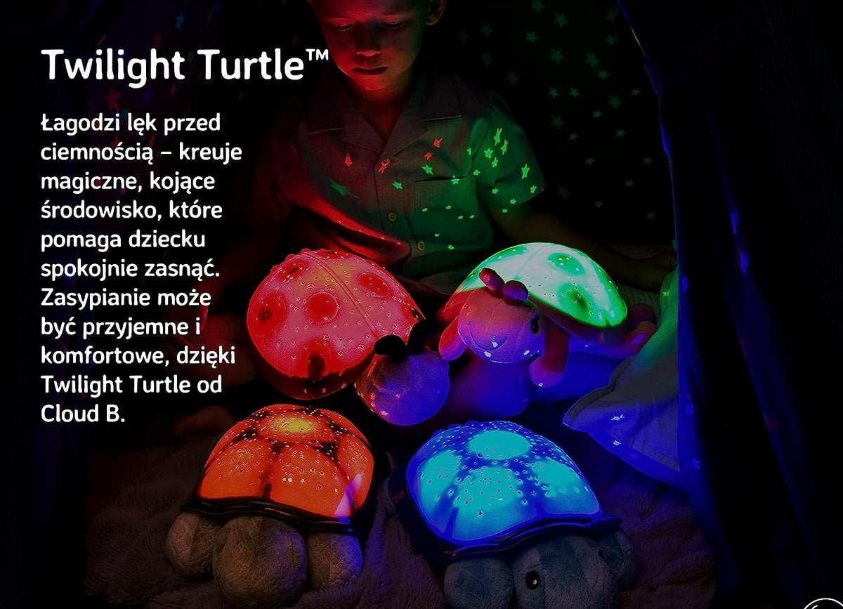 CLOUD B Twilight Turtle nočna lučka in projektor zvezd 17 x 30 cm