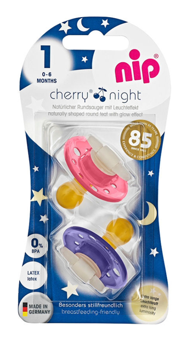 NIP CHERRY NIGHT duda za pomirjanje x2 0-6msc