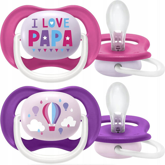 PHILIPS AVENT Ultra Air HAPPY Schnuller x 2 6-18 Monate