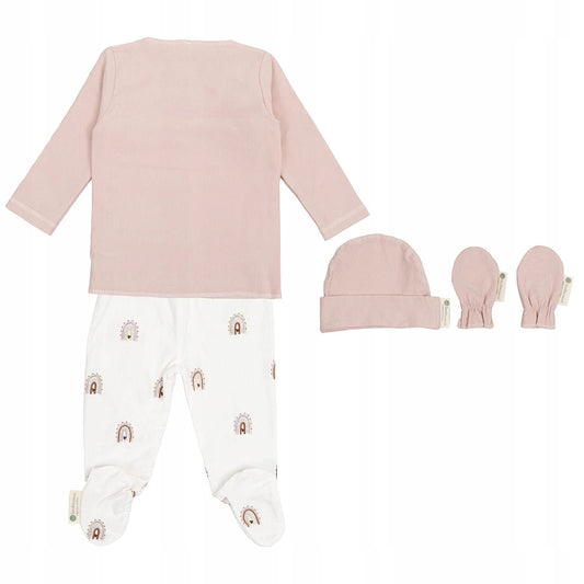 BIMBI CASUAL set mezzo pagliaccetto e maglietta 5 pezzi 1-3 mesi