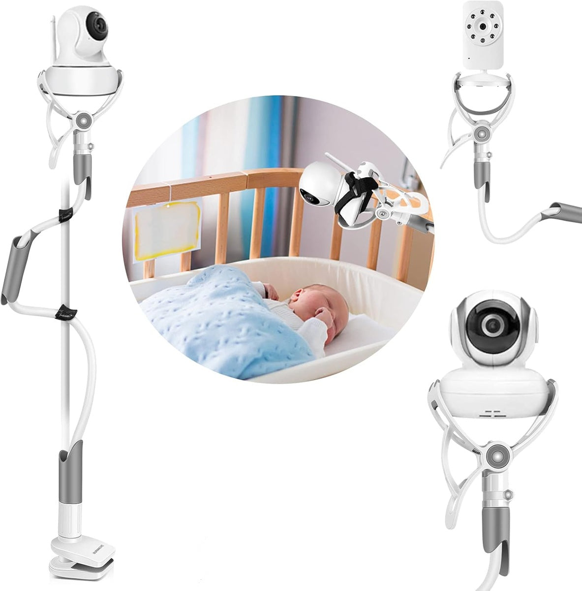 BURNNOVE flexibler Babyphone-Kamerahalter 85 cm