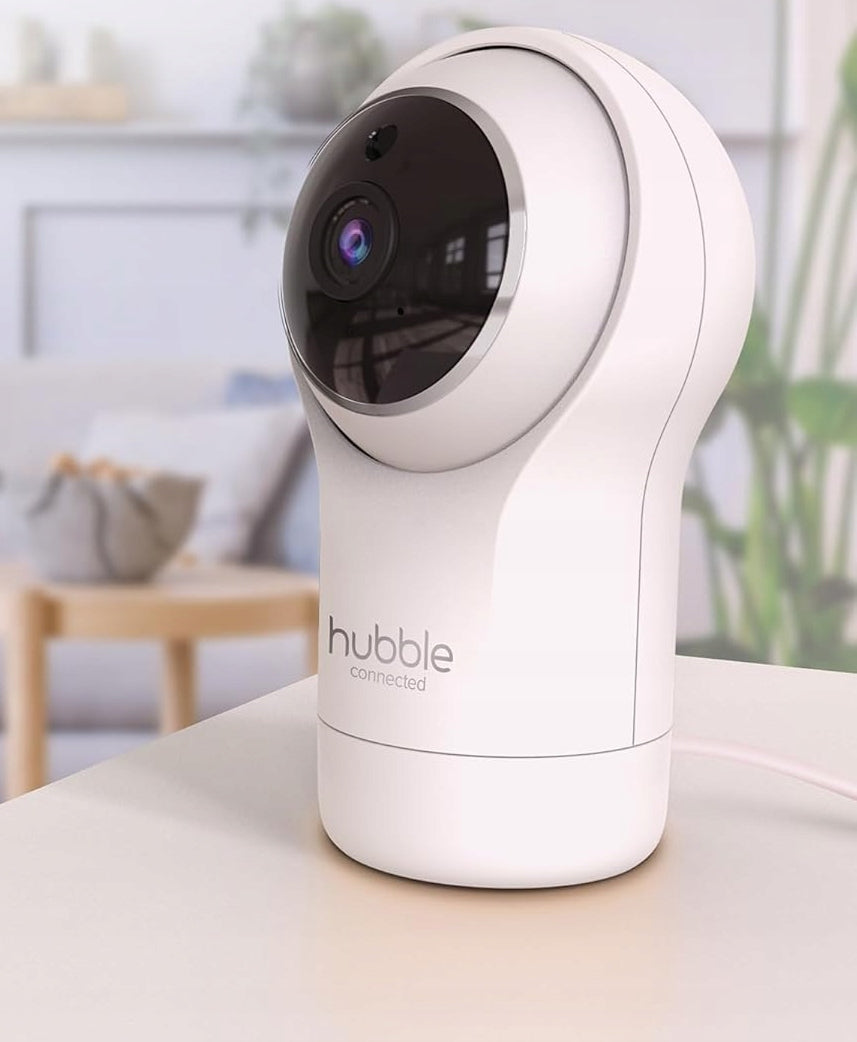 HUBBLE Nursery Pal Glow NIANIA ELEKTRONICZNA kamera Smart HD biała kamera do monitorowania dziecka