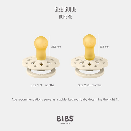 BIBS BOHEME smoczki uspokajające 2pack 0-6msc