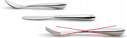 MUNCHKIN set di stoviglie acciaio inox plastica