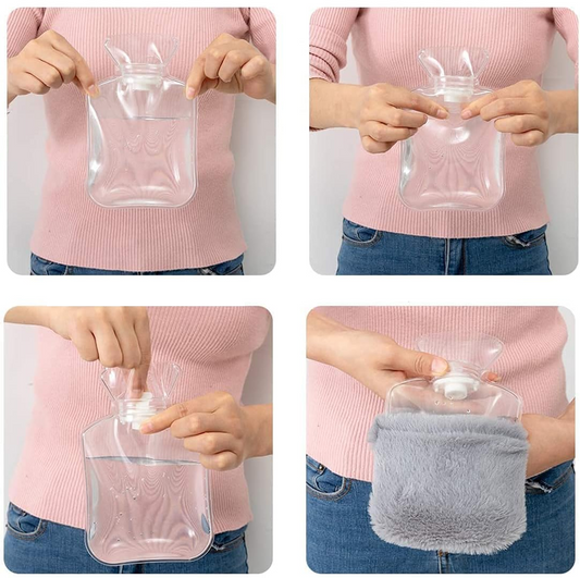 SUNSHINE SMILE termofor wodny i kompres z kauczukowym wkładem 13 x 17 cm