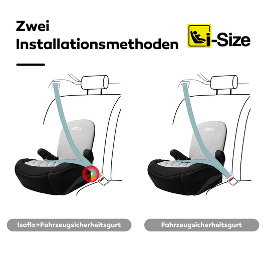 LETTAS I-SIZE otroški avtosedež-booster skupine III z ISOFIX