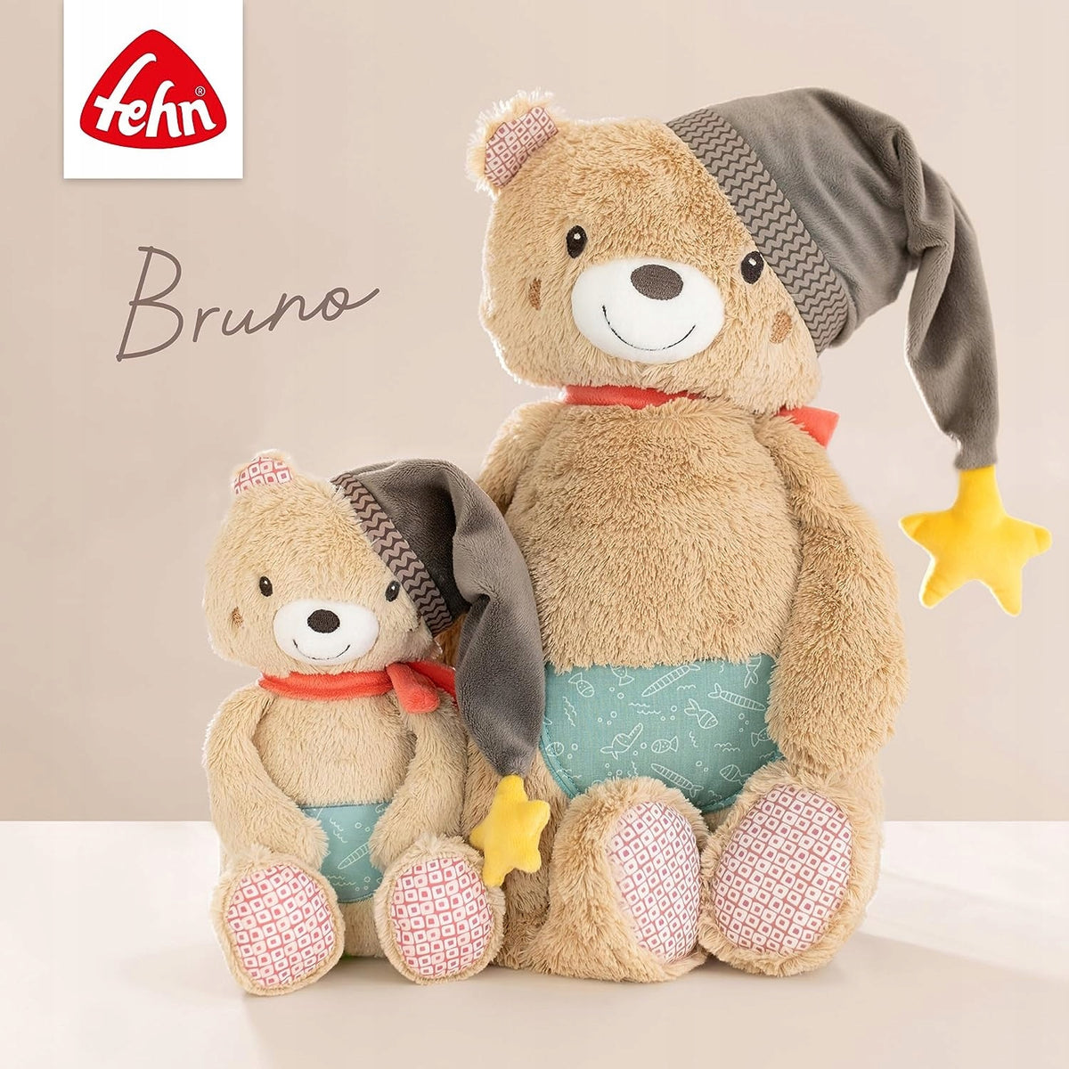 FEHN plyšový medveď Bruno XXL 44 cm