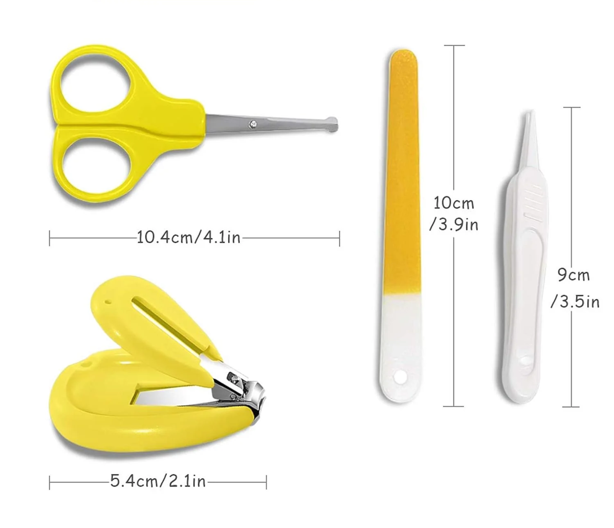 KASSY POP set de îngrijire pentru bebeluși, 4 piese + cutie de depozitare
