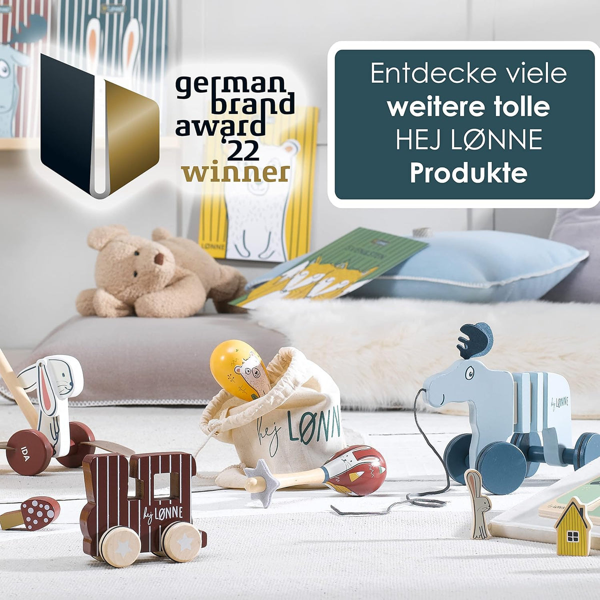 HEJ LØNNE lesene marakase ropotuljice 2 kosa
