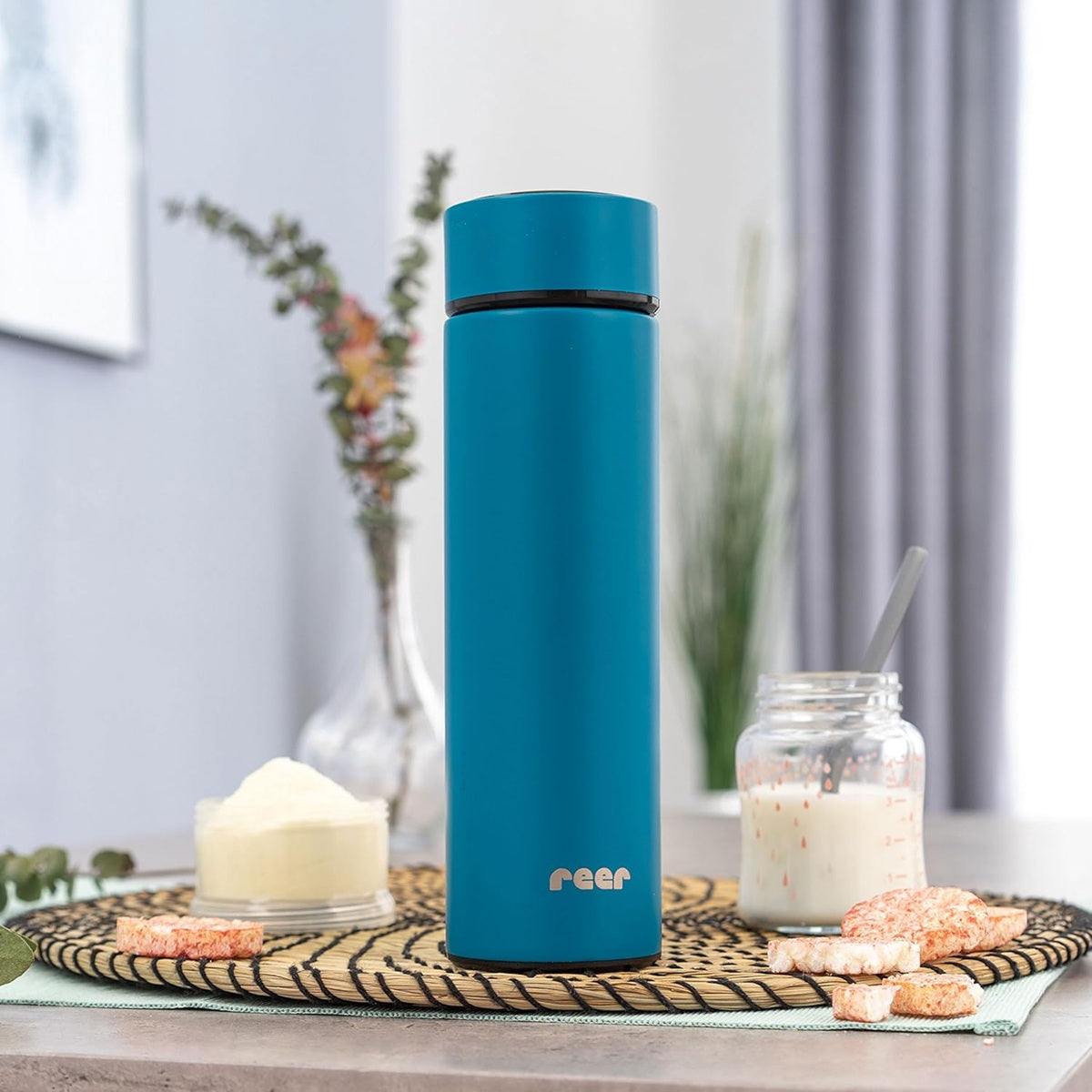 REER ColourDesign thermosflessen voor dranken van roestvrij staal 450 ml