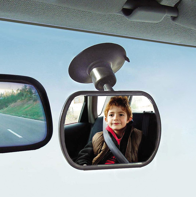 DIAGO espejo retrovisor para coche para vigilar al bebé 7 x 10 cm con ventosa