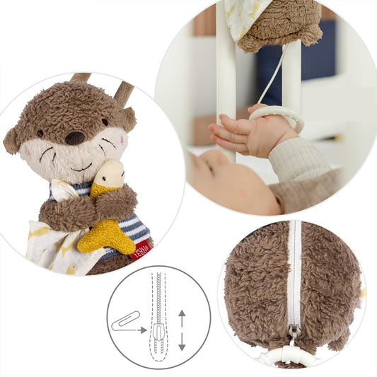 FEHN Plüsch-Spieluhr-Anhänger OTTER 17 cm Brahms’ Wiegenlied