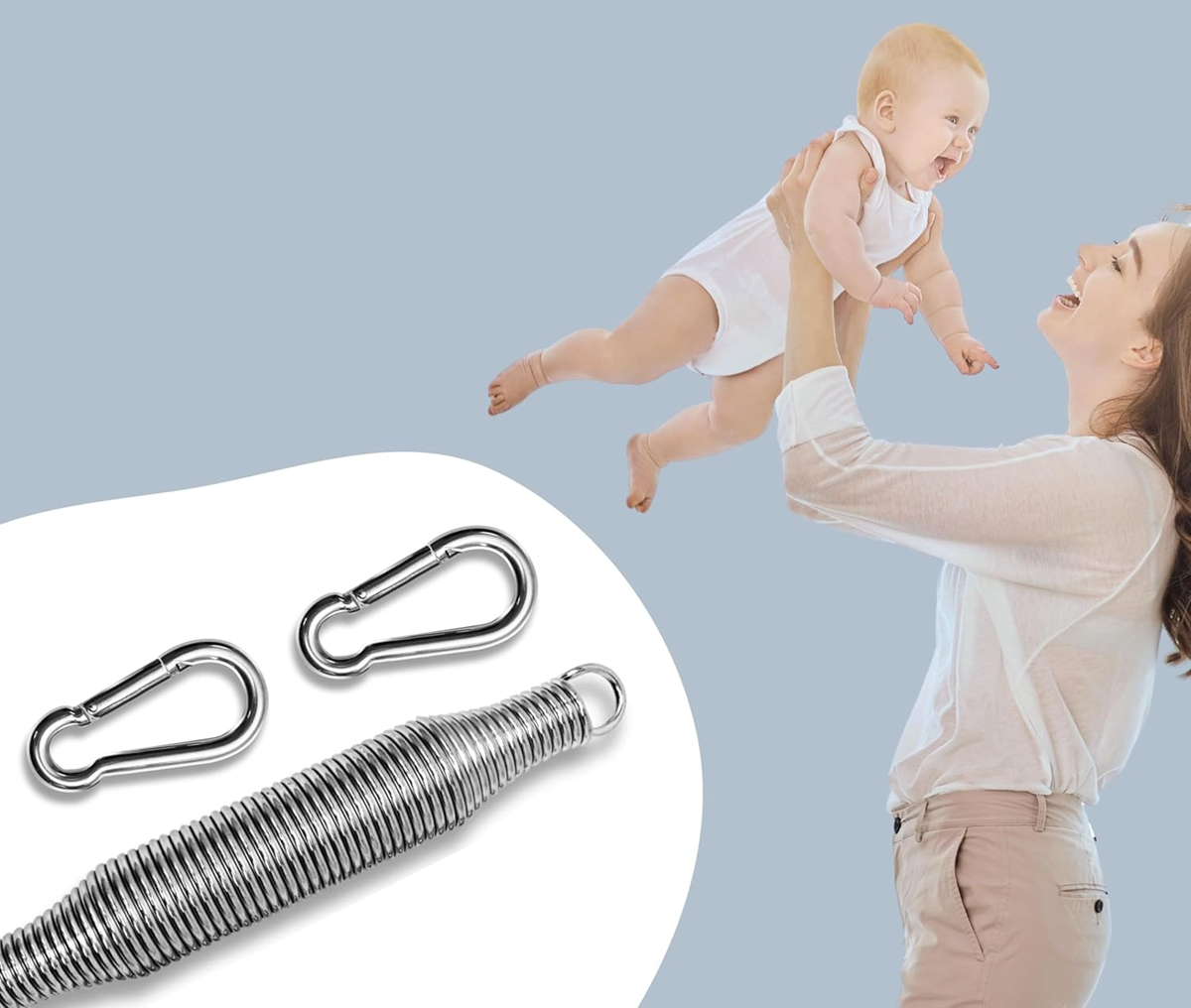 EVERLAR resorte oscilante para cuna de muelles y hamaca infantil 15 kg