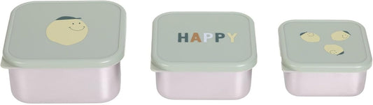 LASSIG Snackbox in acciaio contenitori per snack x3
