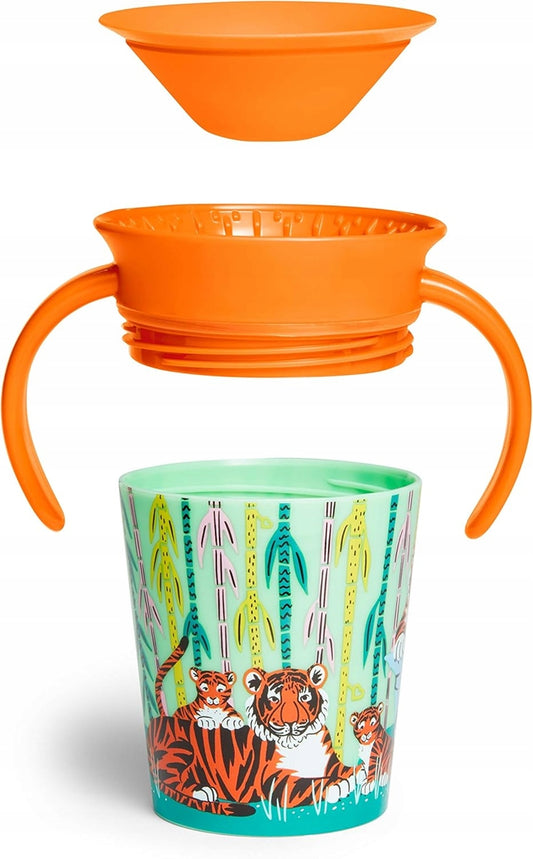 MUNCHKIN WildLove Auslaufsicherer Becher 360°-Trinkrand 177 ml TIGER 1 Stück