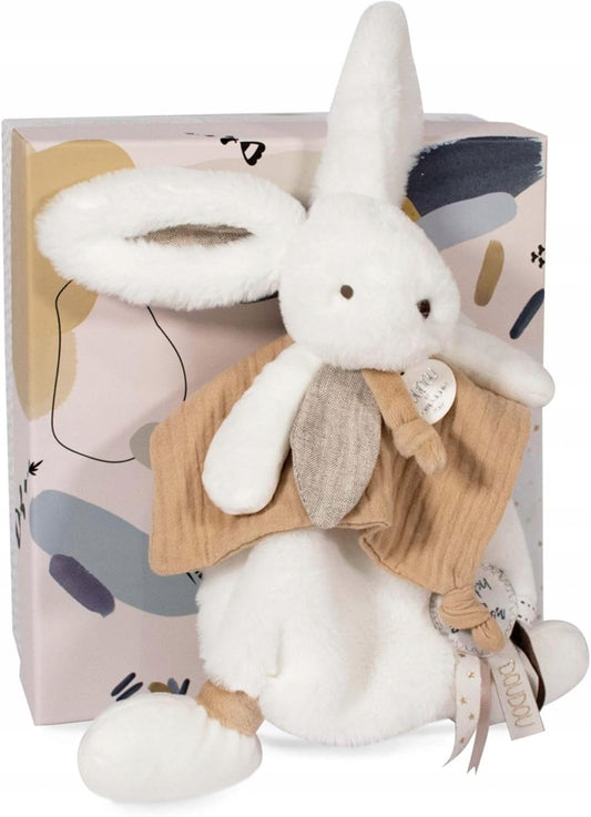 DOUDOU et Compagnie комфортна играчка за гушкане ЗАЕК с помпон 25 cm