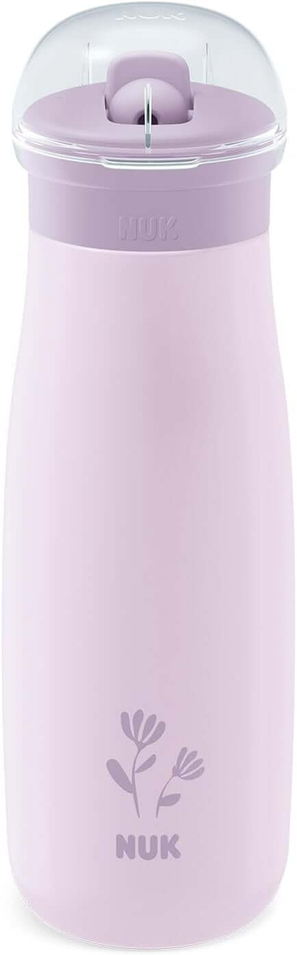 NUK Mini-Me Flip botella de acero con pajita y boquilla 500 ml 12 m+