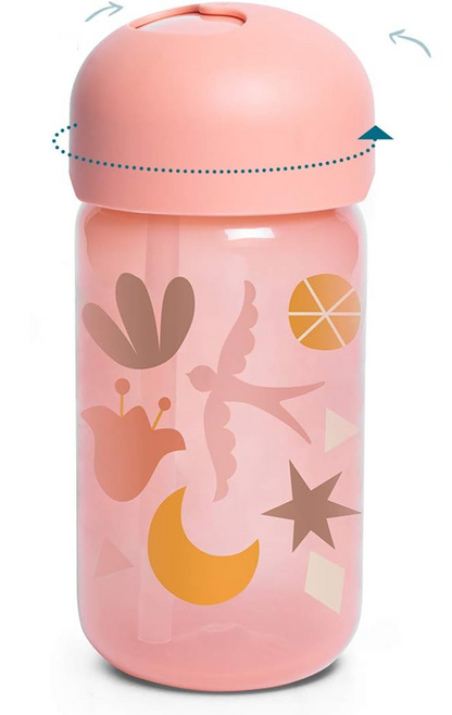 SUAVINEX Straw Trainer Cup Trinklernbecher mit Strohhalm auslaufsicher 340 ml 18 Monate+