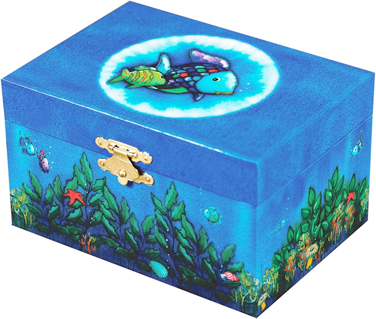 TROUSSELIER caja de joyas con caja de música de cuerda que brilla en la oscuridad PEZ