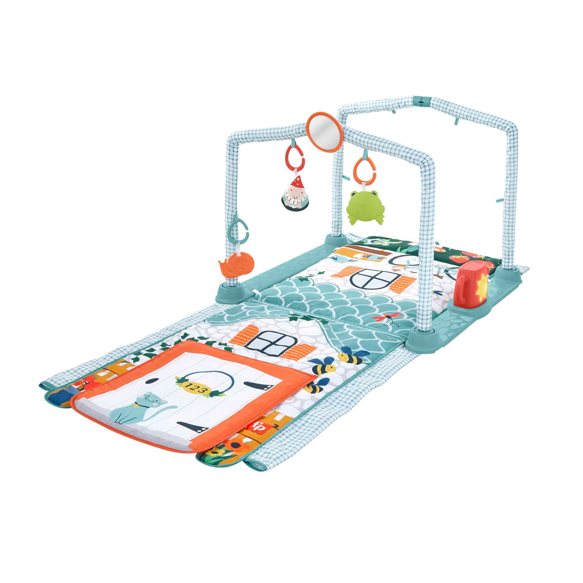 FISHER-PRICE izobraževalna igralna podloga 3v1 Hišica raziskovalca