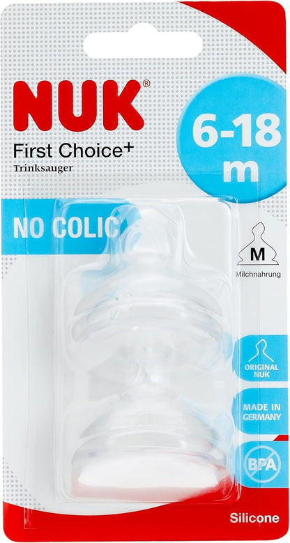 NUK First Choice silikónové cumlíky M 6 18m x2