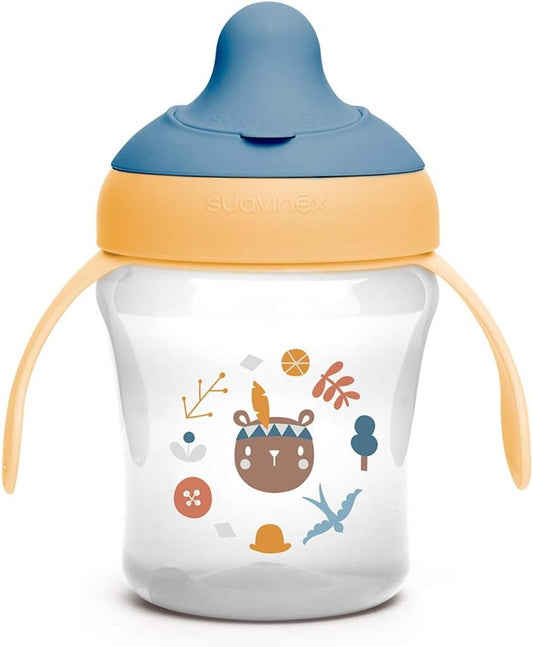 SUAVINEX Learning Cup netečúci pohár s tvrdým náustkom 200 ml 6 m+