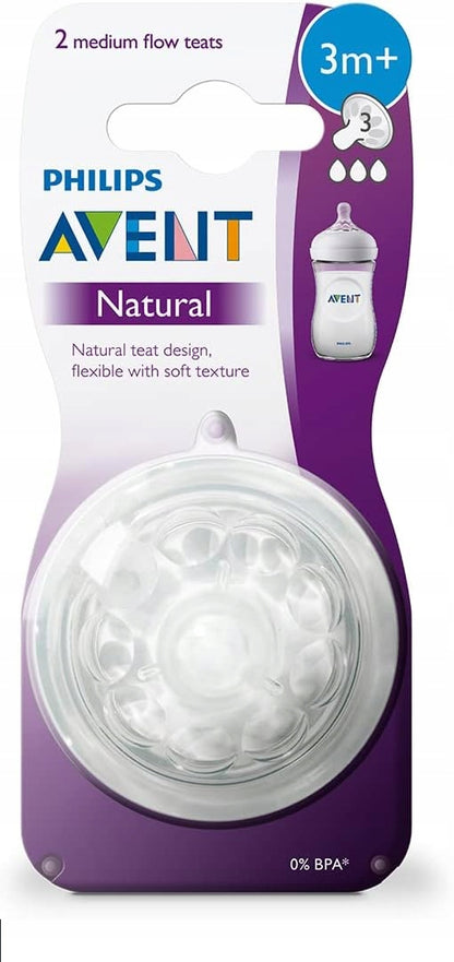 PHILIPS AVENT Natural Sauger 3m+ x2