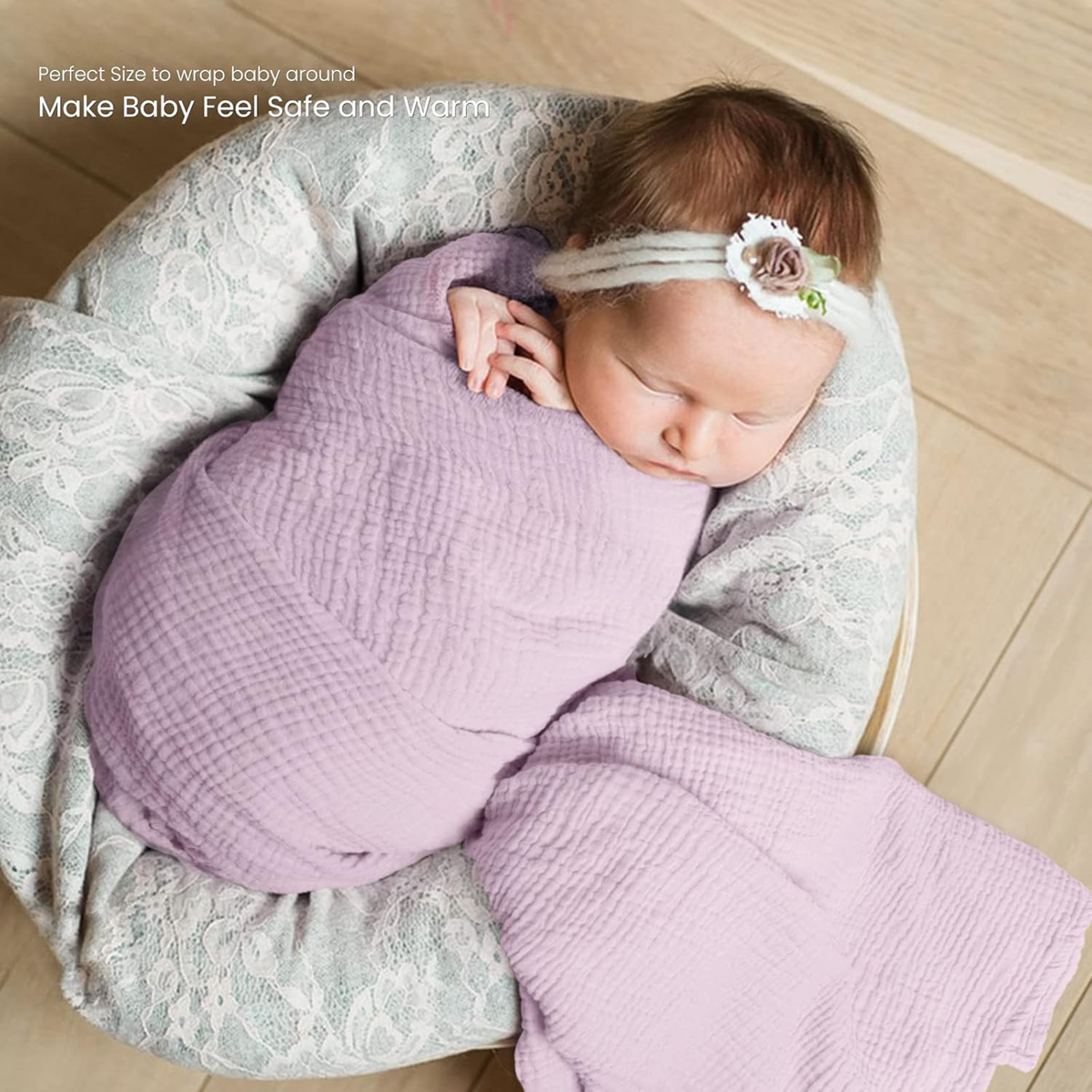 LULU MOON muselinas envolventes de algodón 100% para bebés