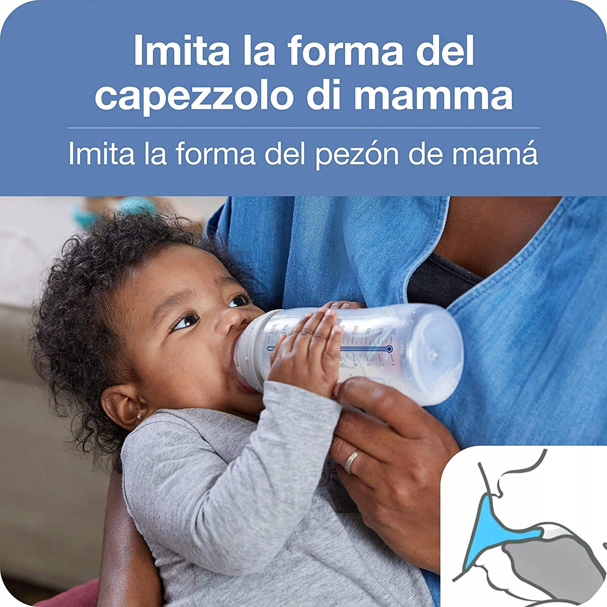 NUK komplet NO COLIC 4 stekleničke s košarico KONTROLA TEMPERATURE