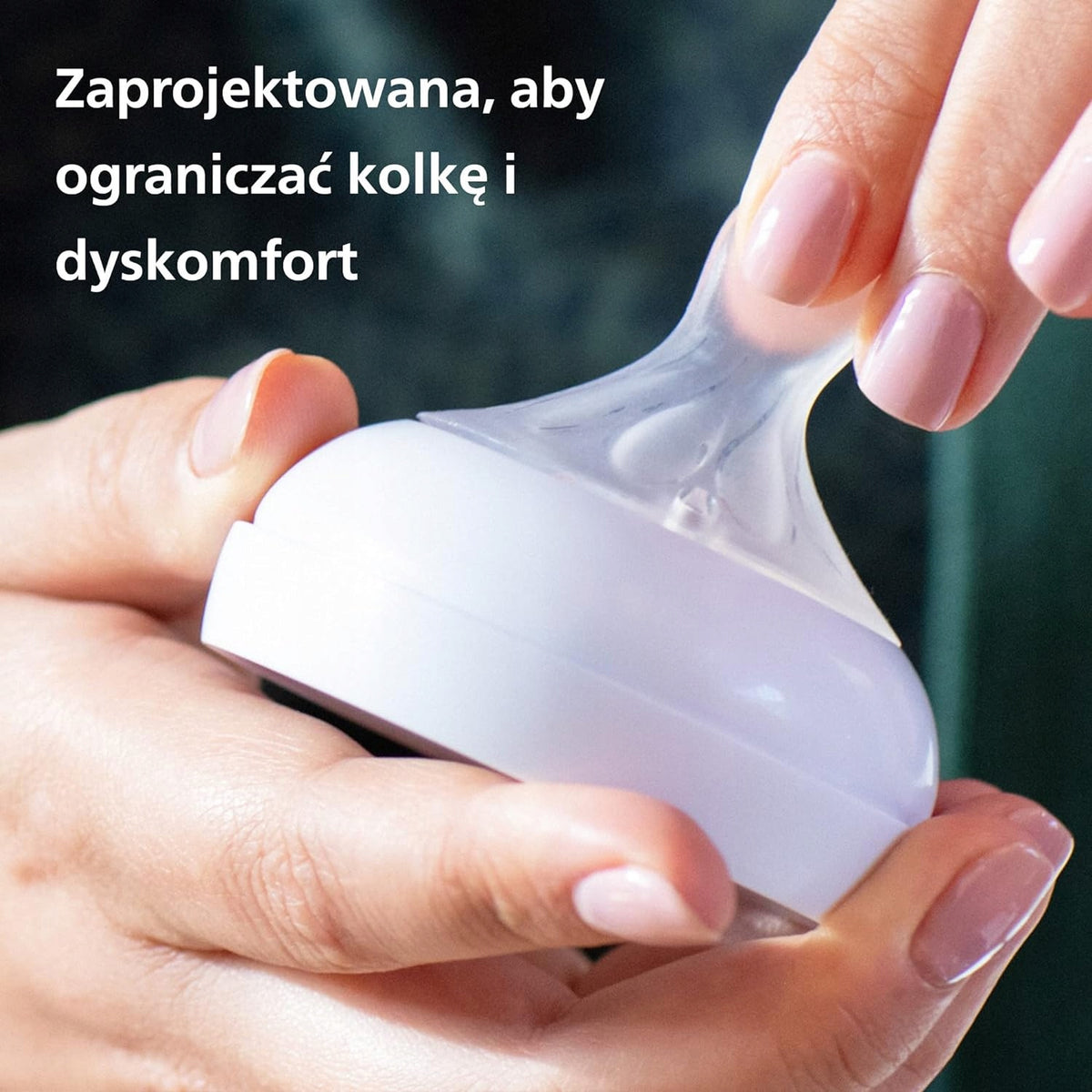 PHILIPS AVENT Natural Response zestaw 3 butelki SZKLANE + smoczek - smoczek ogranicza kolkę i dyskomfort